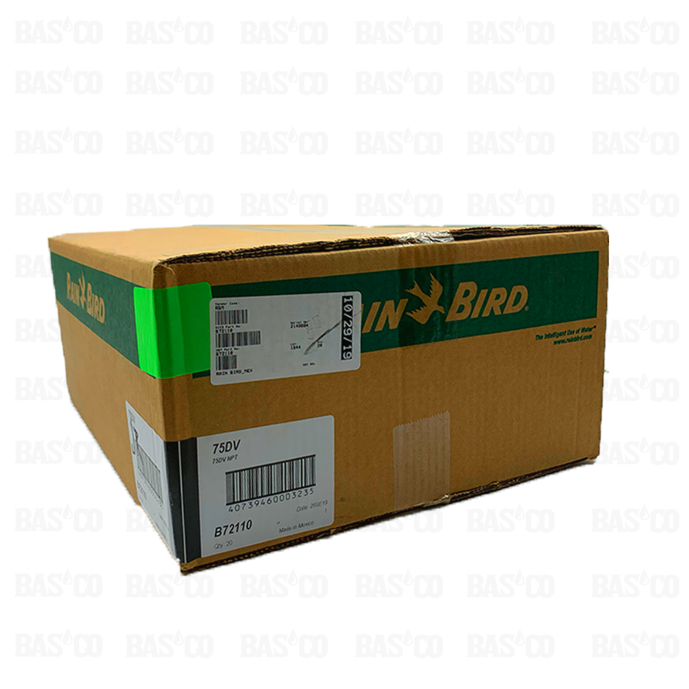 (20) Válvula Eléctrica Rain Bird 75DV De 3/4 pulg. Incluye Solenoide
