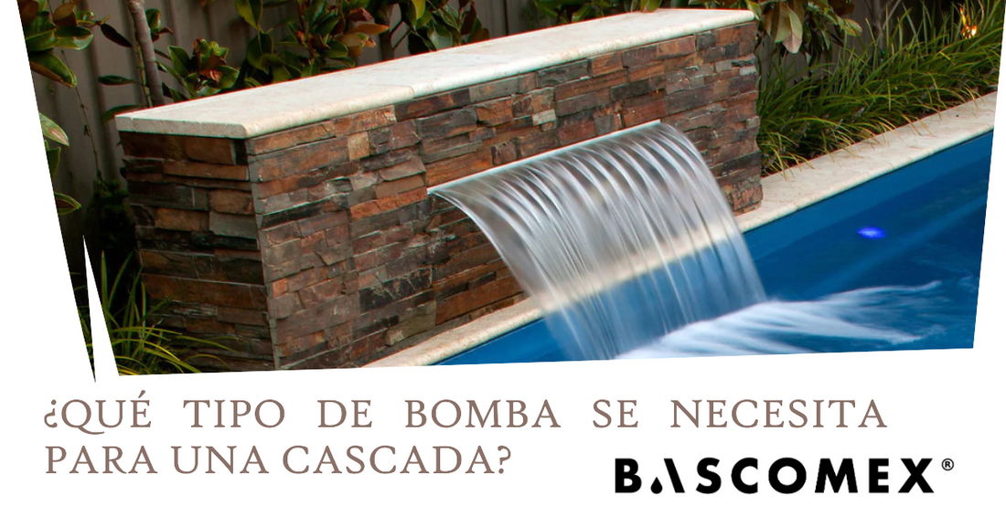 ¿Qué tipo de bomba se necesita para una cascada?