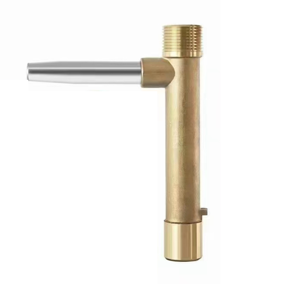 Llave para valvula de conexion rapida en bronce-laton de 1 pulg.