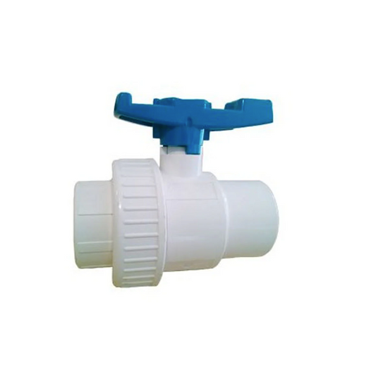 Válvula bola con tuerca union Cementar PVC C40 3''