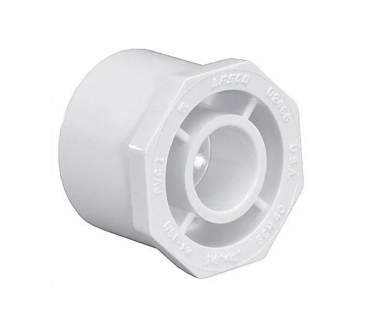 Reduccion Bushing ESPIGA x CEM 3/4 Pulg. x 1/2 Pulg. PVC C40