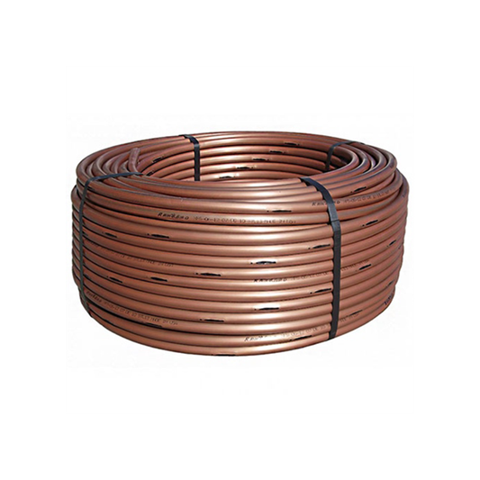 Manguera de goteo con placa de cobre rollo de 152.40 mts